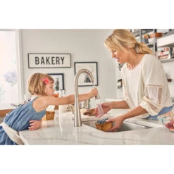 Moen Sleek 1-Handle High Arc Pulldown Kitchen Faucet, Spot Resist Stainless 31 Moen Sleek 1-Handle High Arc Pulldown Kitchen Faucet, Spot Resist Stainless -Whole House Kitchenware 36b1dd510d80e686 0699 w800 h800 b0 p0