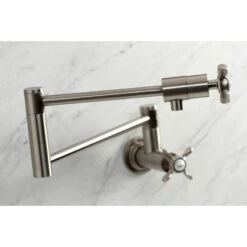 Kingston Brass KS4108BEX Essex Wall Mount Pot Filler, Brushed Nickel -Whole House Kitchenware 37912e17013a55b3 0472 w800 h800 b0 p0