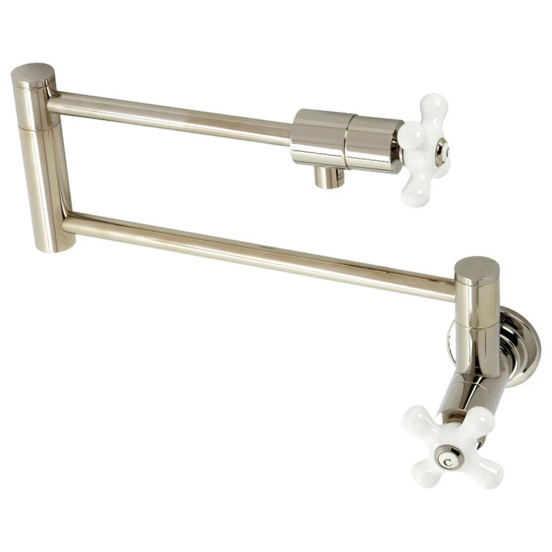 Kingston Brass KS4106PX Metropolitan Wall Mount Pot Filler, Polished Nickel 3 Kingston Brass KS4106PX Metropolitan Wall Mount Pot Filler, Polished Nickel