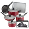 Farberware Dishwasher Safe Nonstick 15-Piece Cookware Set, Red 2 Farberware Dishwasher Safe Nonstick 15-Piece Cookware Set, Red -Whole House Kitchenware 38b1c1d006cb5c7b 8150 w800 h800 b1 p0