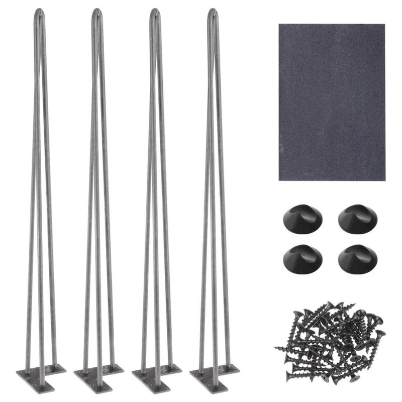 Yescom 34" Hairpin Legs Steel Rod Heavy Duty Furniture Leg Coffee Table Home 3 Yescom 34" Hairpin Legs Steel Rod Heavy Duty Furniture Leg Coffee Table Home