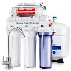 ISpring 7-Stage 75 GPD UV Alkaline Reverse Osmosis Water System