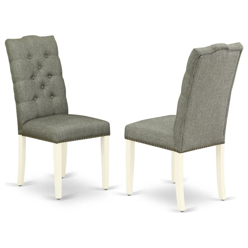 7-Piece Small Table Set, 6 Parsons Chair And Table Solid Wood 5 7-Piece Small Table Set, 6 Parsons Chair And Table Solid Wood - Image 3