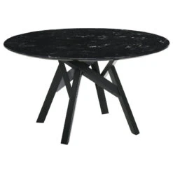 Armen Living Venus And Polly 5 Piece Black Marble Round Dining Set SETVEDIBLK5C -Whole House Kitchenware 3a51eb1701970442 3465 w800 h800 b1 p0