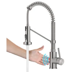 Bolden Touchless Sensor 2-Function Pull-Down 1-Handle 1-Hole Kitchen Faucet SFS