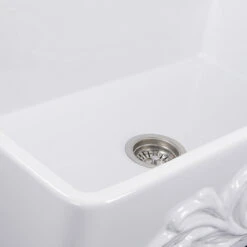 Nantucket Sinks 30-Inch Farmhouse Fireclay Sink With Filigree Apron 16 Nantucket Sinks 30-Inch Farmhouse Fireclay Sink With Filigree Apron -Whole House Kitchenware 3b6164f00e176677 2196 w800 h800 b0 p0