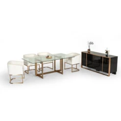 Modrest Keaton Modern Glass And Brass Dining Table -Whole House Kitchenware 3b71582d0b0d88b0 5086 w800 h800 b1 p0