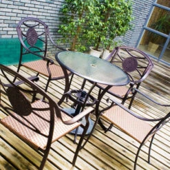 Patio Glass Table Top: 48” Round 1/4 Thick Flat Tempered With 2” Hole -Whole House Kitchenware 3bc1ce900d5e8436 7928 w800 h800 b0 p0