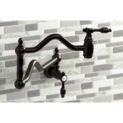 Kingston Brass KS2105TAL Tudor Wall Mount Pot Filler, Oil Rubbed Bronze -Whole House Kitchenware 3c01d9e0013a561a 0308 w800 h800 b0 p0