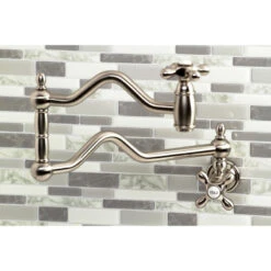 Kingston Brass KS2108AX Heritage Wall Mount Pot Filler, Brushed Nickel 9 Kingston Brass KS2108AX Heritage Wall Mount Pot Filler, Brushed Nickel -Whole House Kitchenware 3c1177bb013a56a3 0224 w800 h800 b0 p0