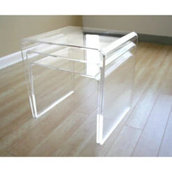 Baxton Studio Acrylic Nesting Table 3 Piece Table, Set Display Stands -Whole House Kitchenware 3d3172270a2ed55d 0363 w800 h800 b0 p0