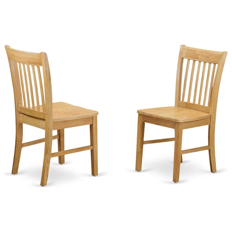 Cano5-Oak-W 5-Piece Dining Room For 4 Set-- Dining Table And 4 Chairs 5 Cano5-Oak-W 5-Piece Dining Room For 4 Set-- Dining Table And 4 Chairs - Image 3