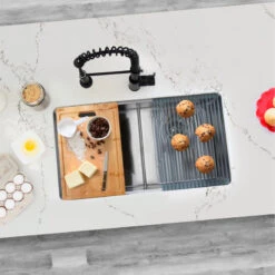 32 In Workstation Double Bowl Undermount Kitchen Sink With Built In Accessories -Whole House Kitchenware 3e611a730fbdbaa2 8440 w800 h800 b0 p0