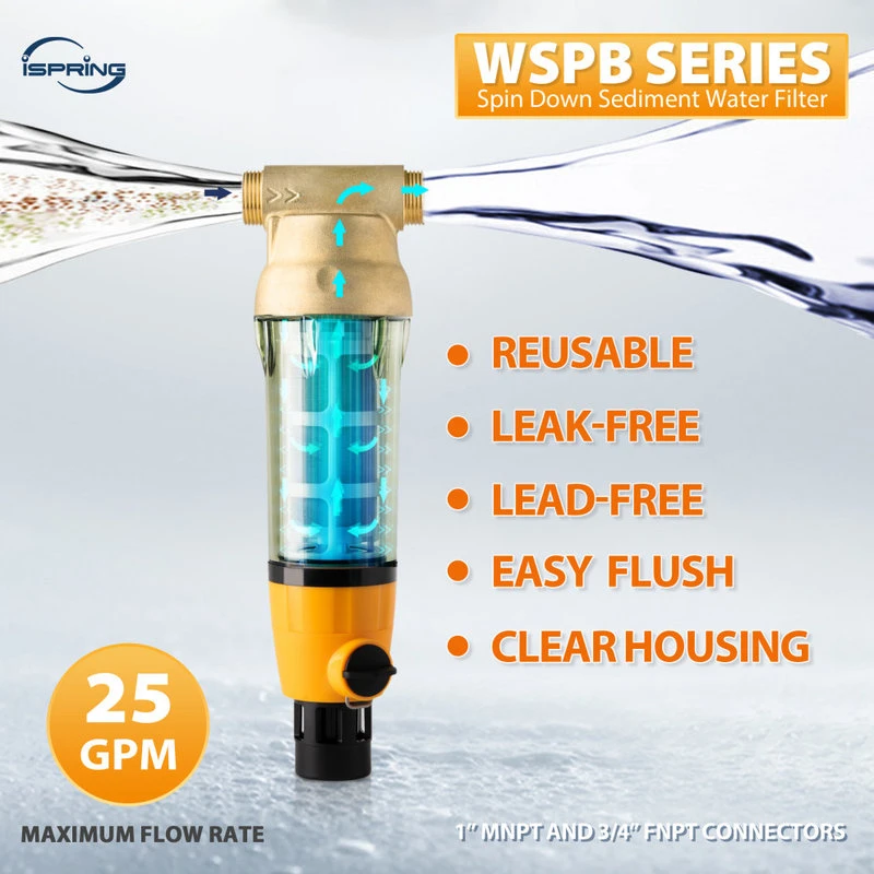 ISpring WSP-B Series Large Spin-down Sediment Water Filter W/ Scraper, 50-Micron 5 ISpring WSP-B Series Large Spin-down Sediment Water Filter W/ Scraper, 50-Micron - Image 3
