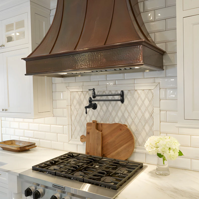 Copper Pot Filler Kitchen Faucet Wall-Mounted, Matte Black 5 Copper Pot Filler Kitchen Faucet Wall-Mounted, Matte Black - Image 3