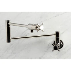 Kingston Brass KS4106DX Concord Wall Mount Pot Filler, Polished Nickel -Whole House Kitchenware 4111727b013a578c 0446 w800 h800 b0 p0