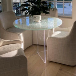 Acrylic V/Boomerang Dining Table Bases, Set Of 2, 29" High -Whole House Kitchenware 42a14fb701266bf5 6378 w800 h800 b0 p0