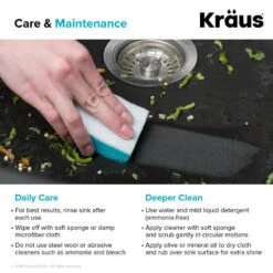 Quarza 25" Drop-In Undermount Granite Composite 1-Bowl Kitchen Sink, White -Whole House Kitchenware 42c1009503518cdd 9128 w800 h800 b0 p0