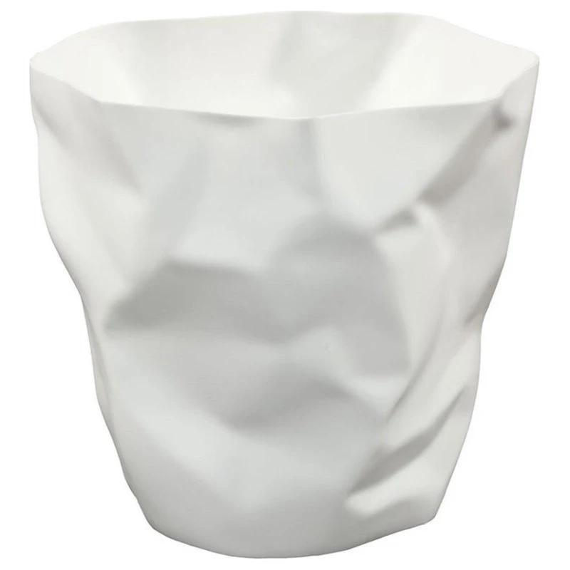 Modway Lava Plastic Trash Can In White 3 Modway Lava Plastic Trash Can In White