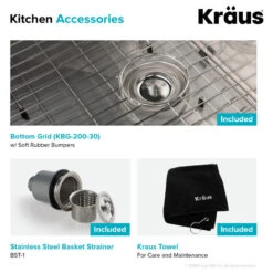 Standart PRO 30" Farmhouse Apron Stainless Steel 1-Bowl 16 Gauge Kitchen Sink 26 Standart PRO 30" Farmhouse Apron Stainless Steel 1-Bowl 16 Gauge Kitchen Sink -Whole House Kitchenware 44d1b6db00e5e94b 3188 w800 h800 b1 p0