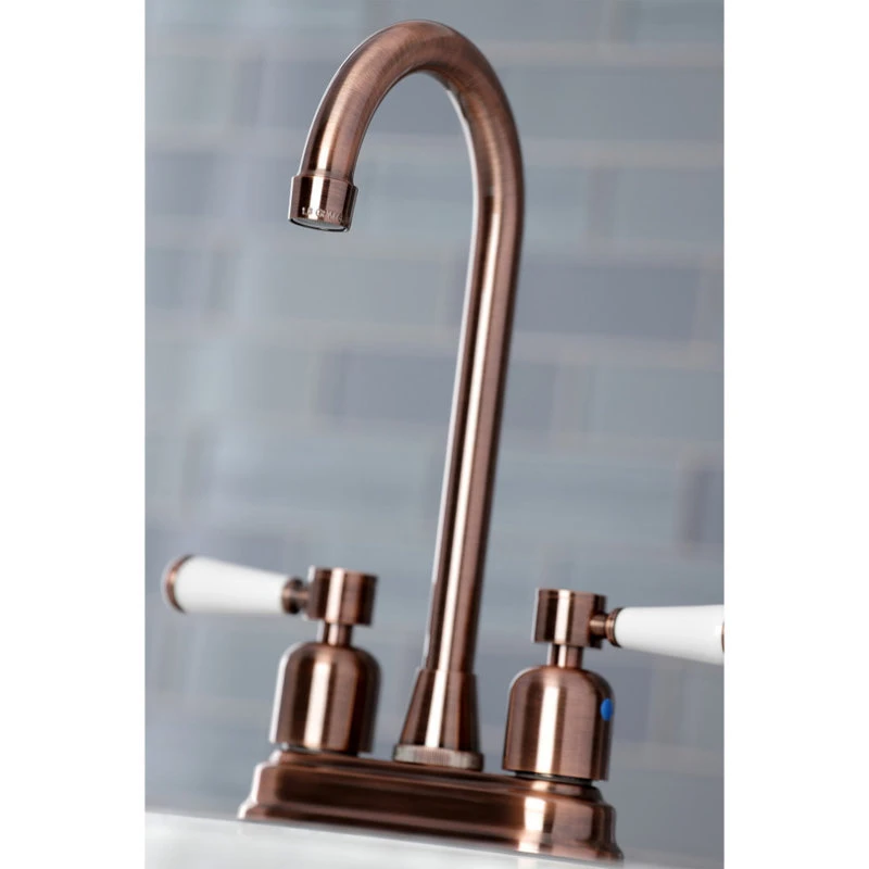Kingston Brass KB849DPLAC Paris Bar Faucet, Antique Copper 6 Kingston Brass KB849DPLAC Paris Bar Faucet, Antique Copper - Image 4