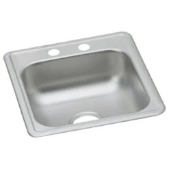 D117192 Dayton Stainless Steel 17" X 19" Drop-in Bar Sink, 2 Holes -Whole House Kitchenware 48515dad0e601a14 1385 w800 h800 b1 p0