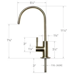Ronaqua Water Filter Purifier Faucet European Style (Brushed Nickel) -Whole House Kitchenware 49d14e8a0b44d45d 7476 w800 h800 b1 p0