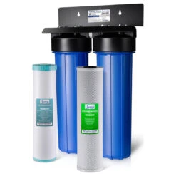 ISpring 2-Stage 20" Water Filter System 1" NPT, Iron Manganese Removal