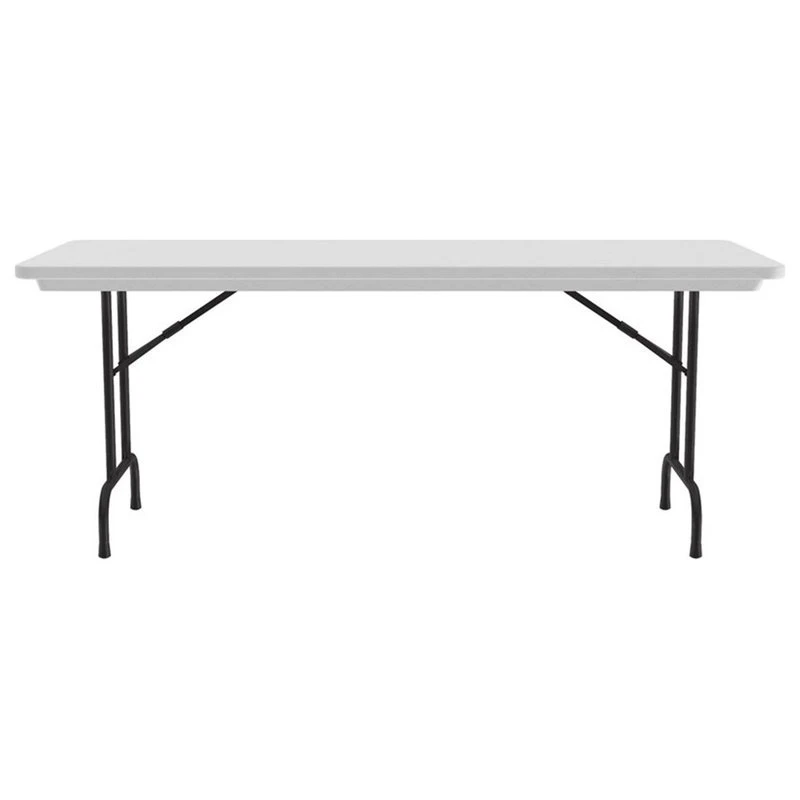 Correll 30"W X 72"D Heavy Duty Blow-Molded Folding Table In Gray Granite 4 Correll 30"W X 72"D Heavy Duty Blow-Molded Folding Table In Gray Granite - Image 2