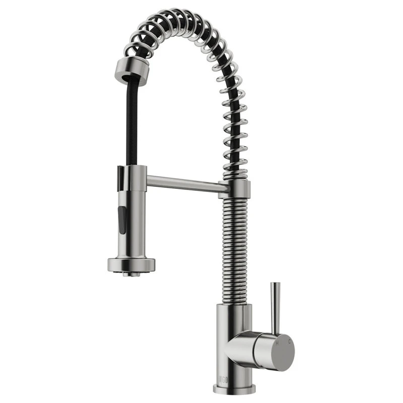 VIGO Edison Pull-Down Kitchen Faucet, Stainless Steel 3 VIGO Edison Pull-Down Kitchen Faucet, Stainless Steel
