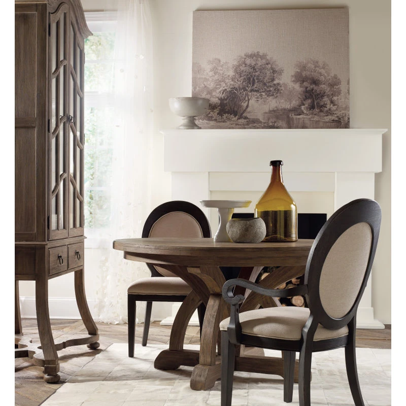 Corsica Round Dining Table With 1-18" Leaf 9 Corsica Round Dining Table With 1-18" Leaf - Image 7