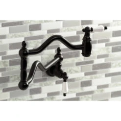 Kingston Brass KS2100PL Heritage Wall Mount Pot Filler, Matte Black 8 Kingston Brass KS2100PL Heritage Wall Mount Pot Filler, Matte Black -Whole House Kitchenware 4e41770b013a5787 0318 w800 h800 b0 p0