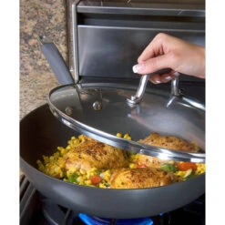 Advanced Hard-Anodized Nonstick 12" Covered Ultimate Pan, Gray -Whole House Kitchenware 4ef17b6606c355c2 2742 w800 h800 b0 p0