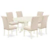 Atlin Designs 7-piece Wood Dinette Set In Linen White/Light Beige -Whole House Kitchenware 4f51965d03ace37a 9311 w800 h800 b1 p0