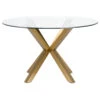 Bella Dining Table, Brushed Gold Steel -Whole House Kitchenware 4f911976023ca024 8453 w800 h800 b1 p0