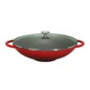 French Enameled Cast Iron Wok With Glass Lid -Whole House Kitchenware 4fe178200a8f5432 0521 w800 h800 b1 p0