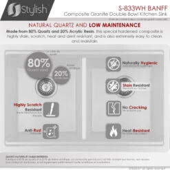 33" Dual Mount Workstation Double Bowl White Composite Granite Kitchen Sink -Whole House Kitchenware 502178fb03599a77 6852 w800 h800 b0 p0