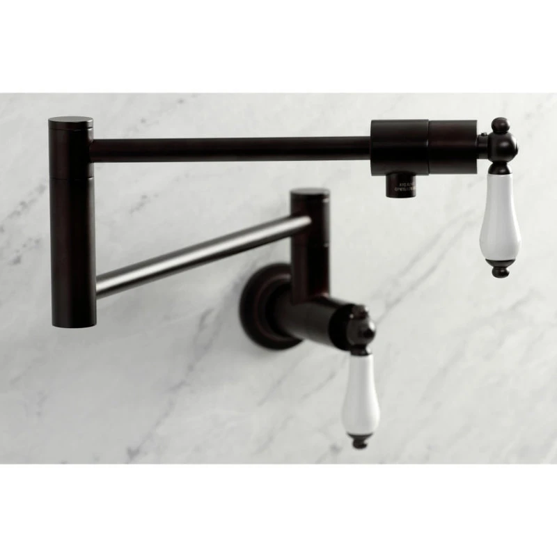 Kingston Brass KS4105PL Metropolitan Wall Mount Pot Filler, Oil Rubbed Bronze 5 Kingston Brass KS4105PL Metropolitan Wall Mount Pot Filler, Oil Rubbed Bronze - Image 3