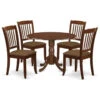 Atlin Designs 5-piece Wood Dining Set With Linen Seat In Mahogany 2 Atlin Designs 5-piece Wood Dining Set With Linen Seat In Mahogany -Whole House Kitchenware 5241d38f03bfb666 9311 w800 h800 b1 p0