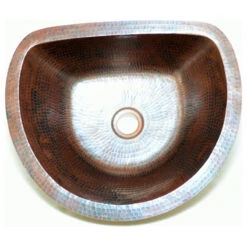 17" Oval Flat Back Copper Sink Handmade, Hand Made Copper, Hammered Copper 16 17" Oval Flat Back Copper Sink Handmade, Hand Made Copper, Hammered Copper -Whole House Kitchenware 556178a1058dbe2a 8503 w800 h800 b1 p0