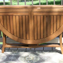 Round Eucalyptus Folding Table, 48" -Whole House Kitchenware 5601992806280578 2001 w800 h800 b0 p0