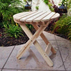 Adirondack Folding Table, Natural, Round -Whole House Kitchenware 57b18d210b4d2d0c 9120 w800 h800 b0 p0