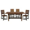 Lexicon Holverson 5-Piece Transitional Wood Dining Set In Rustic Brown/Gunmetal -Whole House Kitchenware 57e1f7f30f97a680 5669 w800 h800 b1 p0