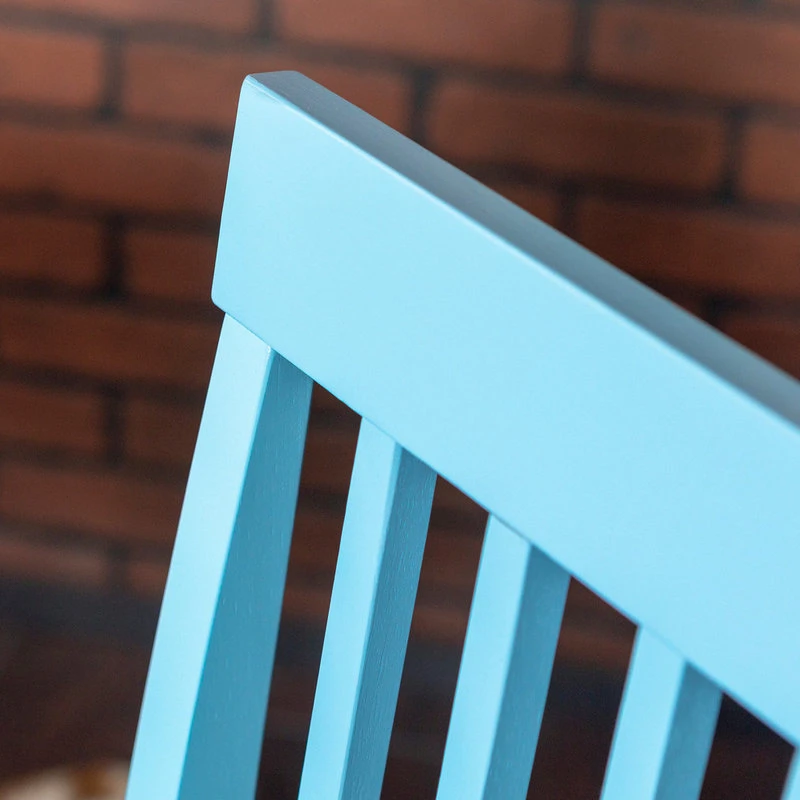 Walker Edison Grayson 5-Piece Dining Set With Colorful Chairs, Blue 5 Walker Edison Grayson 5-Piece Dining Set With Colorful Chairs, Blue - Image 3