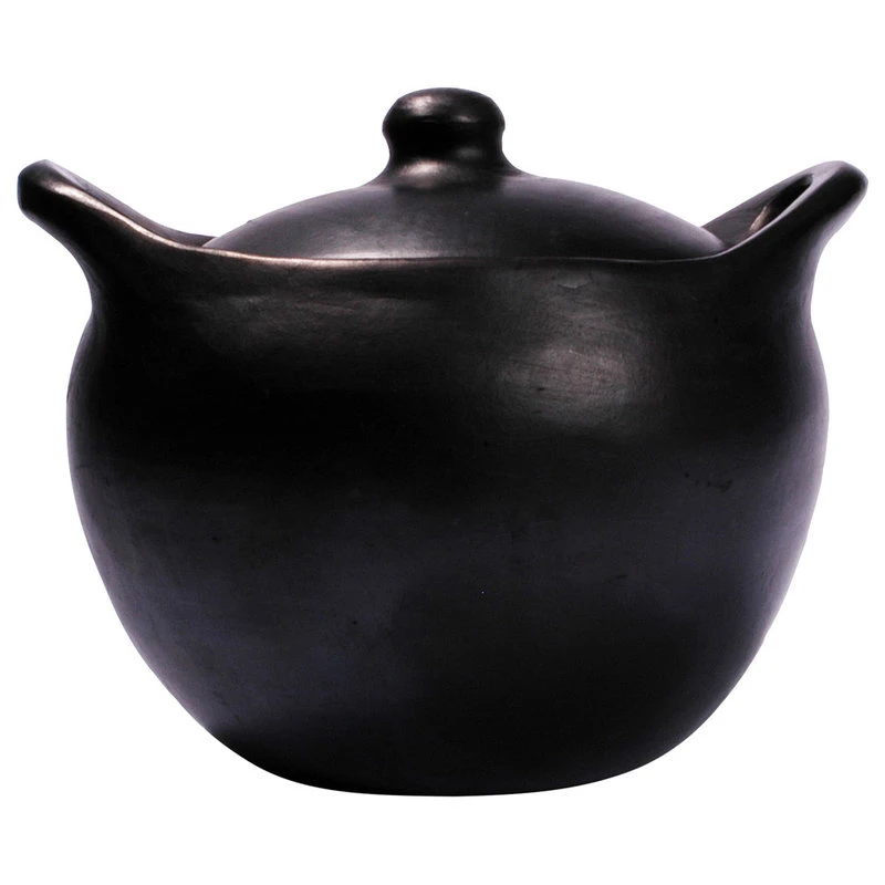 Ancient Cookware, Rounded Chamba Clay Soup Pot, 9.5x10.8x8.5 4 Ancient Cookware, Rounded Chamba Clay Soup Pot, 9.5x10.8x8.5 - Image 2