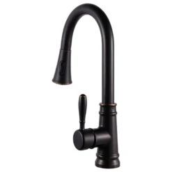 Single Handle High Arc Pull Out Kitchen Faucet In Oil Rubbed Bronze Finish -Whole House Kitchenware 5cb113690f209c63 0097 w800 h800 b1 p0