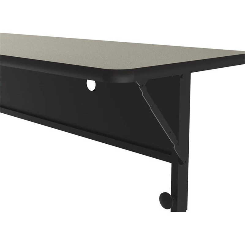 Correll 24"W X 60"D Deluxe High Pressure Top Flip Top Table In Savannah Sand 5 Correll 24"W X 60"D Deluxe High Pressure Top Flip Top Table In Savannah Sand - Image 3