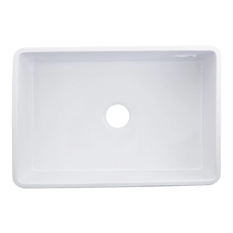 Nantucket Sinks 30-Inch Farmhouse Fireclay Sink With Filigree Apron 8 Nantucket Sinks 30-Inch Farmhouse Fireclay Sink With Filigree Apron - Image 6
