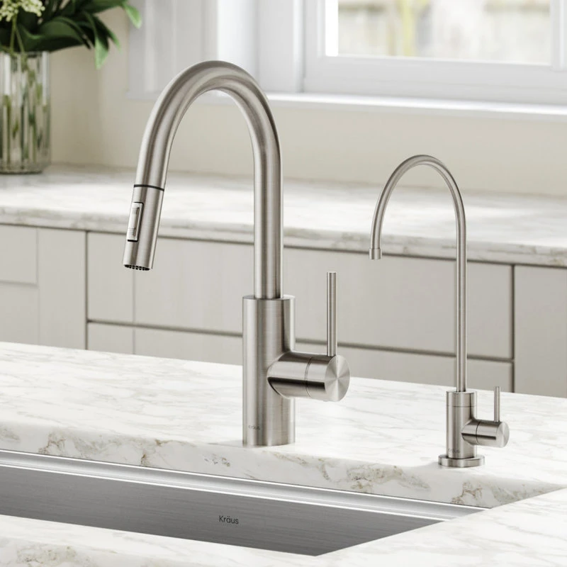 Kraus KPF-2620-FF-100 Oletto 1.75 GPM 1 Hole Pull-Down Faucet And - Brushed 6 Kraus KPF-2620-FF-100 Oletto 1.75 GPM 1 Hole Pull-Down Faucet And - Brushed - Image 4