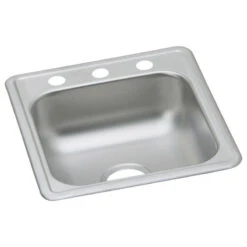 D11721 Dayton Stainless Steel 17" X 21-1/4" Drop-in Bar Sink, 3 Holes -Whole House Kitchenware 5e314e240e6019f0 5676 w800 h800 b1 p0